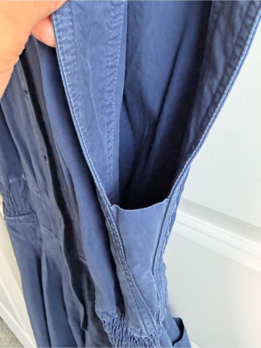 EUC ANTHROPOLOGY Shirting Parachute Jumpsuit - Picture 5 of 13